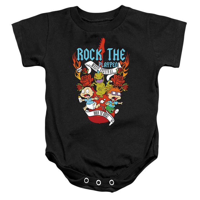 Rugrats Rock The Playpen Music Festival Infant Baby Snapsuit Black