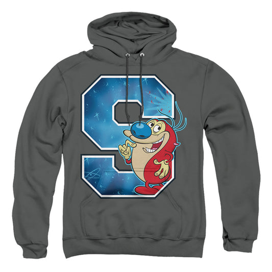 Ren And Stimpy S Is For Stimpy Mens Hoodie Charcoal