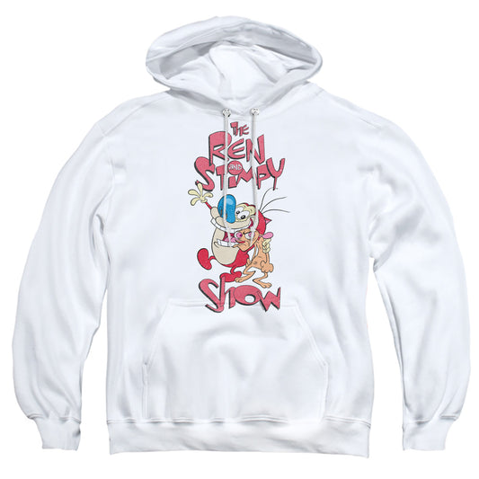 Ren And Stimpy Ren And Stimpy Show Mens Hoodie White