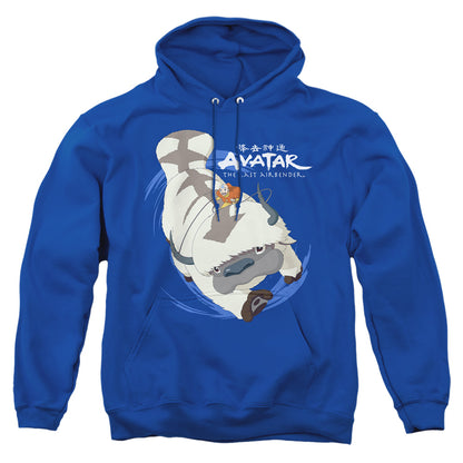 Avatar The Last Airbender Appa In Flight Mens Hoodie Royal Blue
