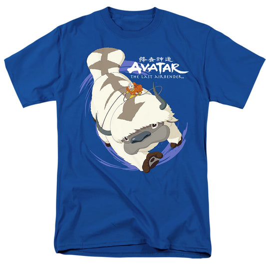 Avatar The Last Airbender Appa In Flight Mens T Shirt Royal Blue