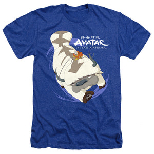 Avatar The Last Airbender Appa In Flight Heather Mens T Shirt Royal Blue