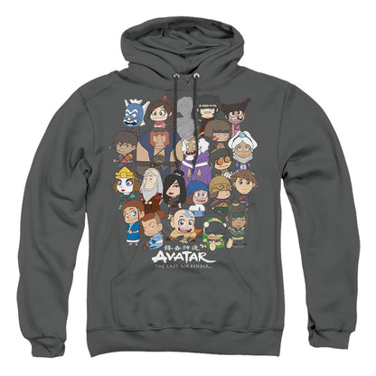 Avatar The Last Airbender Chibi Group Mens Hoodie Charcoal