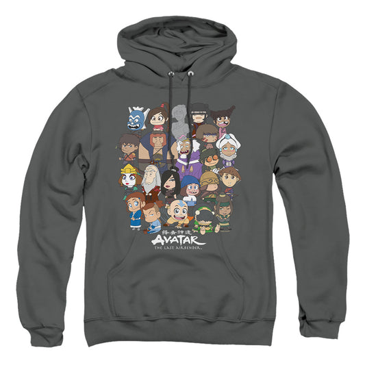 Avatar The Last Airbender Chibi Group Mens Hoodie Charcoal
