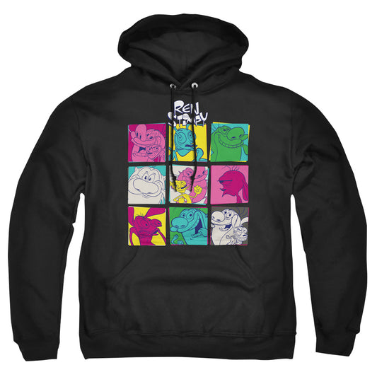 Ren And Stimpy Ren And Stimpy Warhol 2 Mens Hoodie Black