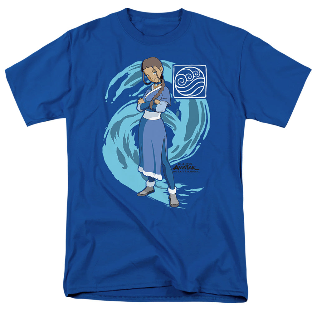 Avatar The Last Airbender Katara Water Wave Mens T Shirt Royal Blue