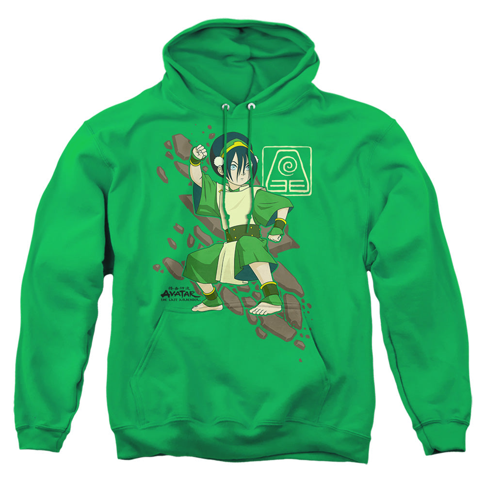 Avatar The Last Airbender Toph Rock Slide Mens Hoodie Kelly Green