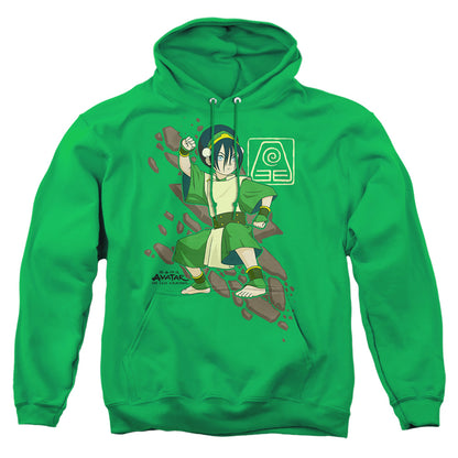 Avatar The Last Airbender Toph Rock Slide Mens Hoodie Kelly Green