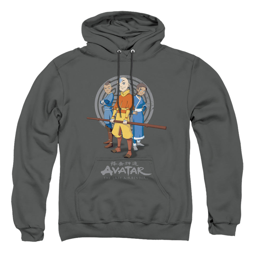Avatar The Last Airbender Team Avatar Mens Hoodie Charcoal