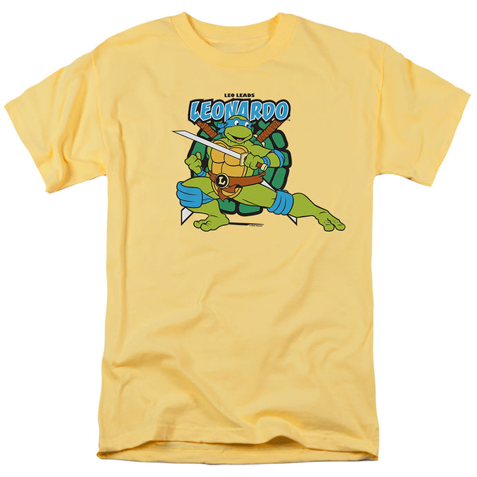 Teenage Mutant Ninja Turtles Leonardo Leads Mens T Shirt Banana