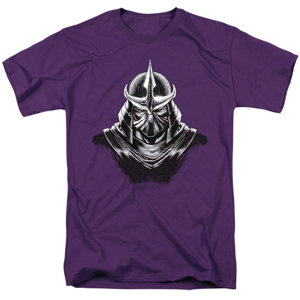 Teenage Mutant Ninja Turtles Shredder Head Mens T Shirt Purple