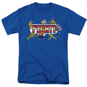 Teenage Mutant Ninja Turtles Arcade Fight Mens T Shirt Royal Blue