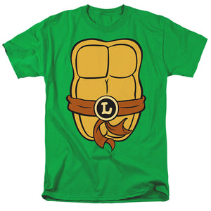 Teenage Mutant Ninja Turtles Leonardo Chest Mens T Shirt Kelly Green