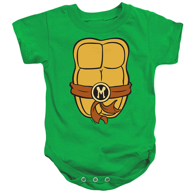 Teenage Mutant Ninja Turtles Michelangelo Chest Infant Snapsuit Kelly Green