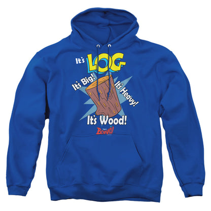 Ren And Stimpy It'S Log Mens Hoodie Royal Blue