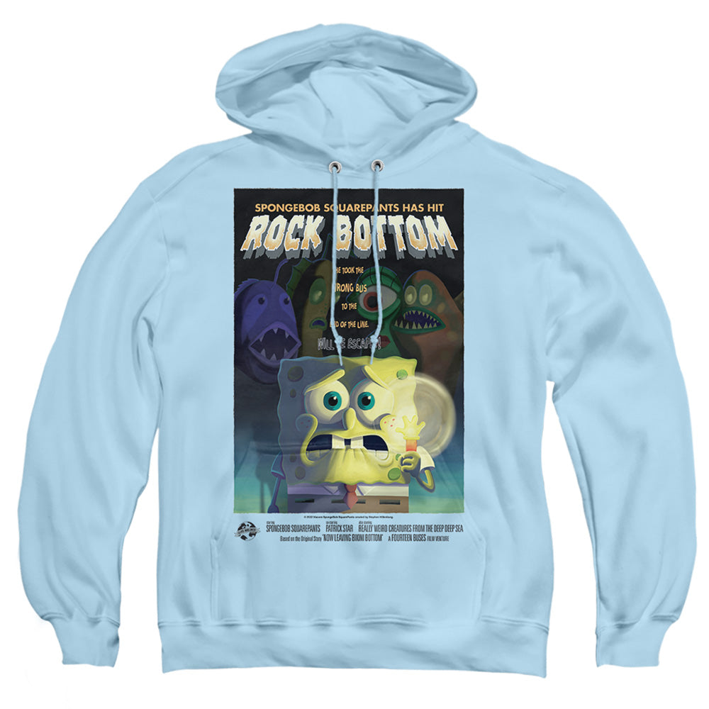 Spongebob Rock Bottom Mens Hoodie Light Blue