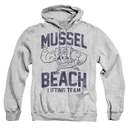 Spongebob Mussle Beach Lifting Team Mens Hoodie Athletic Heather