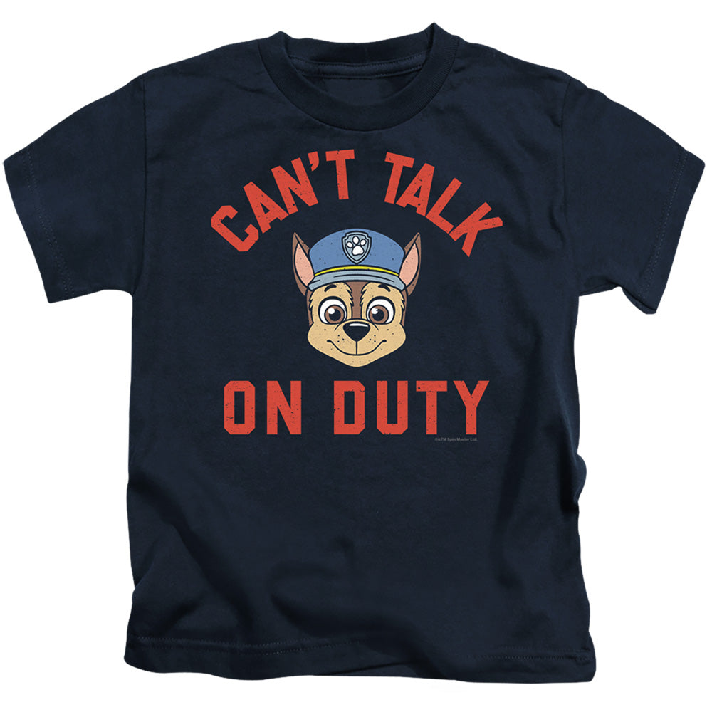 Paw Patrol On Duty Juvenile Kids Youth T Shirt Navy Officially Licensed