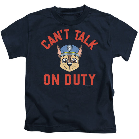 Paw Patrol On Duty Juvenile Kids Youth T Shirt Navy Officially Licensed