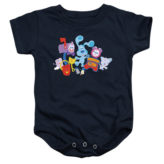 Blue’S Clues (Classic) Friend Party Infant Baby Snapsuit Navy