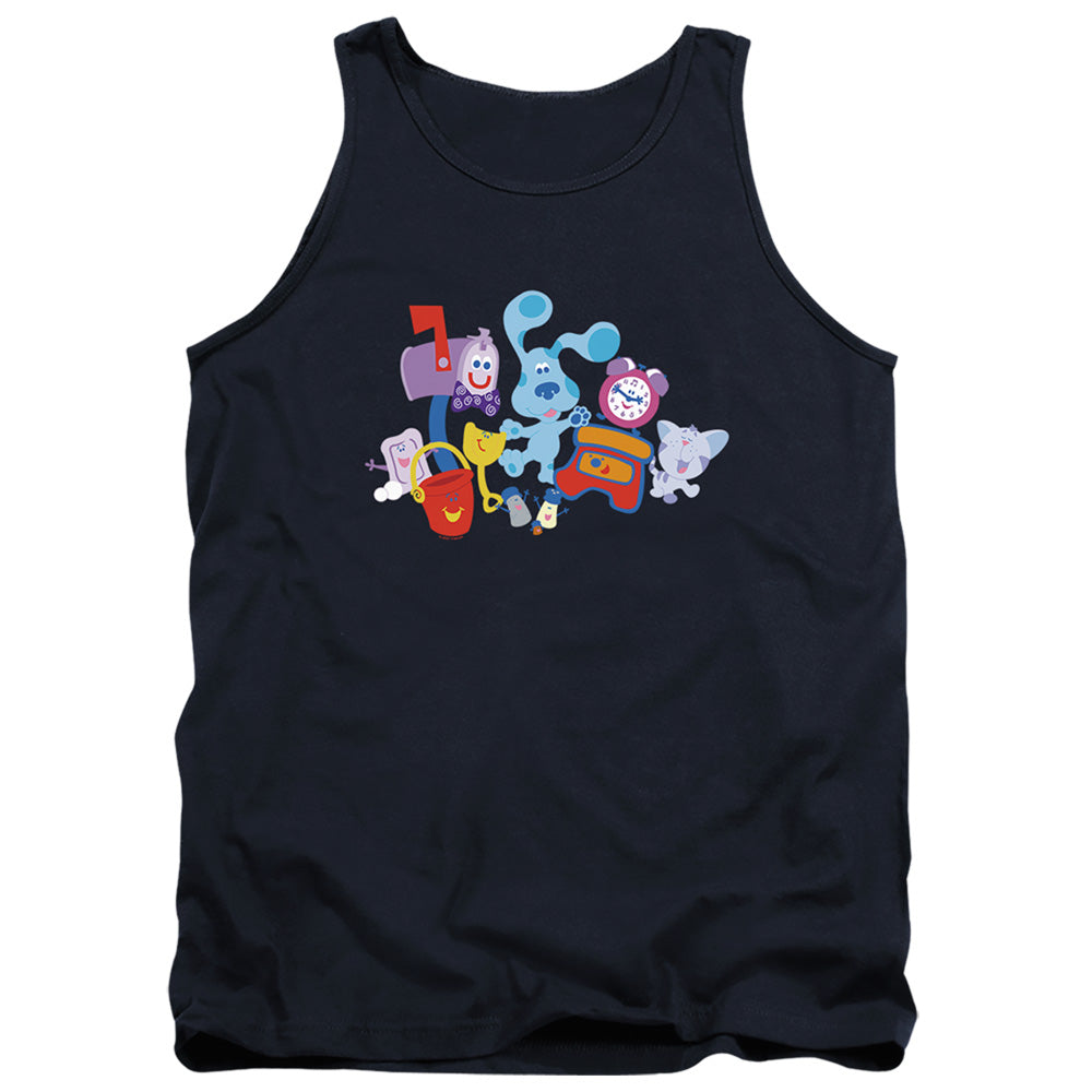 Blue’S Clues (Classic) Friend Party Mens Tank Top Shirt Navy