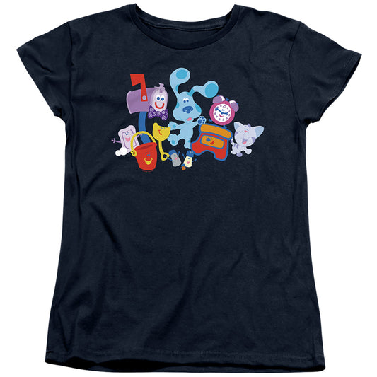 Blues Clues (Classic) Friend Party Womens T Shirt Navy Officially Licensed