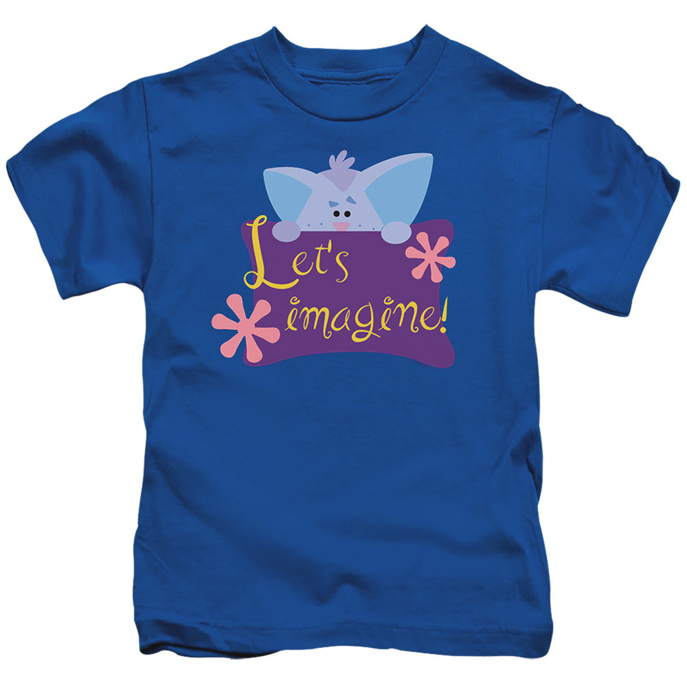 Blues Clues (Classic) Lets Imagine! Juvenile Kids Youth T Shirt Royal Blue Officially Licensed