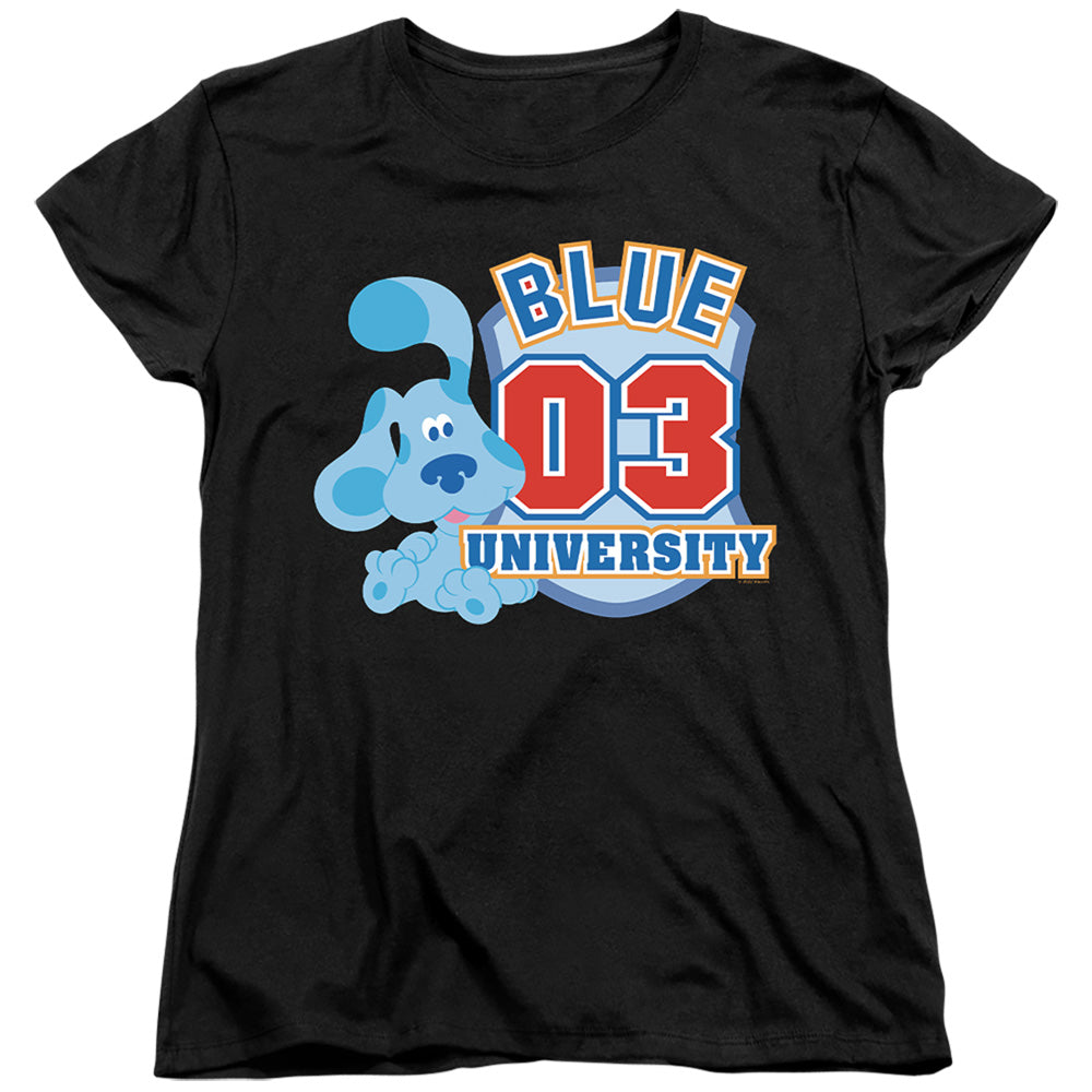 Blues Clues (Classic) University Womens T Shirt Black Officially Licensed