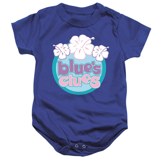 Blue’S Clues (Classic) Hawaiian Flowers Infant Baby Snapsuit Royal Blue