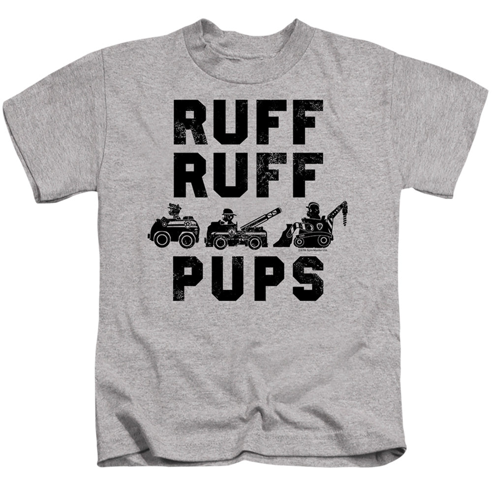 Paw Patrol Ruff Pups Juvenile Kids Youth T Shirt Athletic Heather Officially Licensed