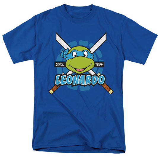 Teenage Mutant Ninja Turtles Leonardo Since 1984 Mens T Shirt Royal Blue