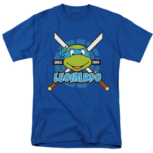 Teenage Mutant Ninja Turtles Leonardo Since 1984 Mens T Shirt Royal Blue