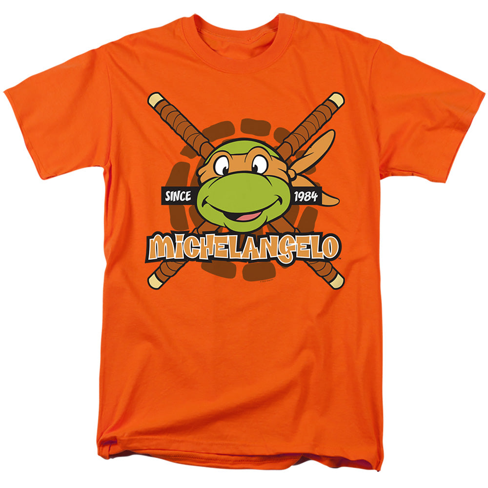 Teenage Mutant Ninja Turtles Michelangelo Since 1984 Mens T Shirt Orange