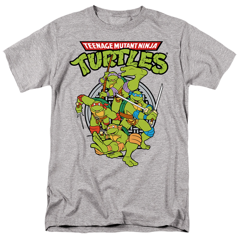 Teenage Mutant Ninja Turtles Teenage Mutant Ninja Turtles Group Mens T Shirt Athletic Heather