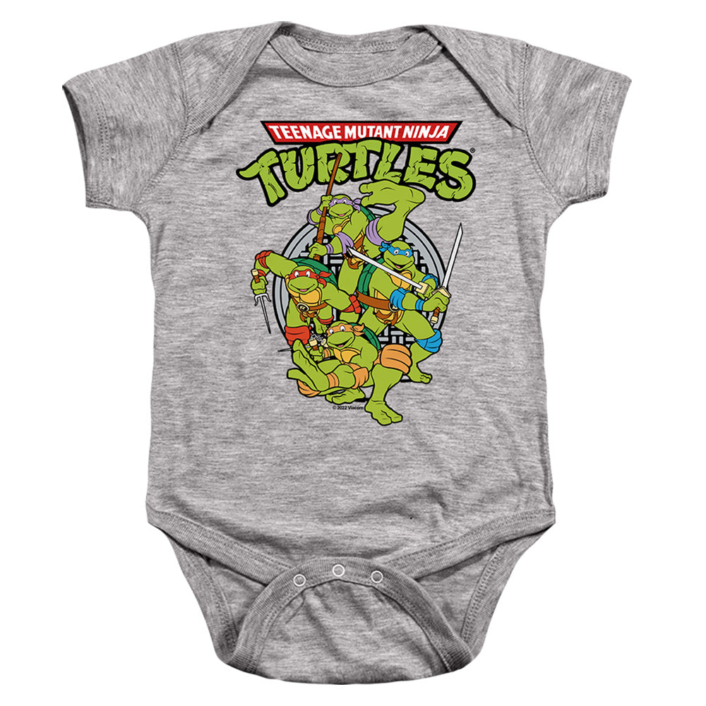 Teenage Mutant Ninja Turtles Teenage Mutant Ninja Turtles Group Infant Snapsuit Athletic Heather