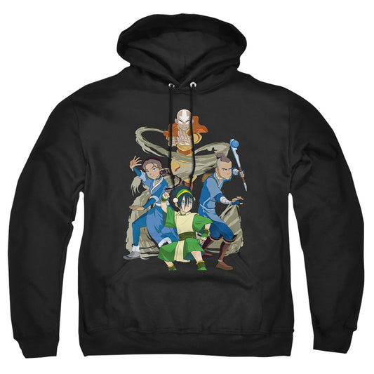 Avatar The Last Airbender Team Avatar Elements Mens Hoodie Black