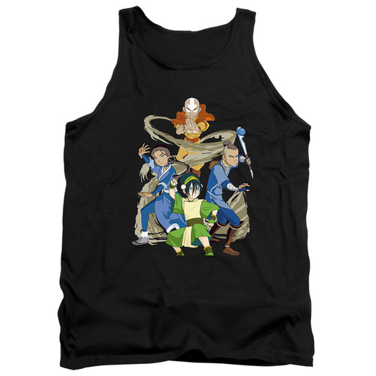 Avatar The Last Airbender Team Avatar Elements Mens Tank Top Shirt Black