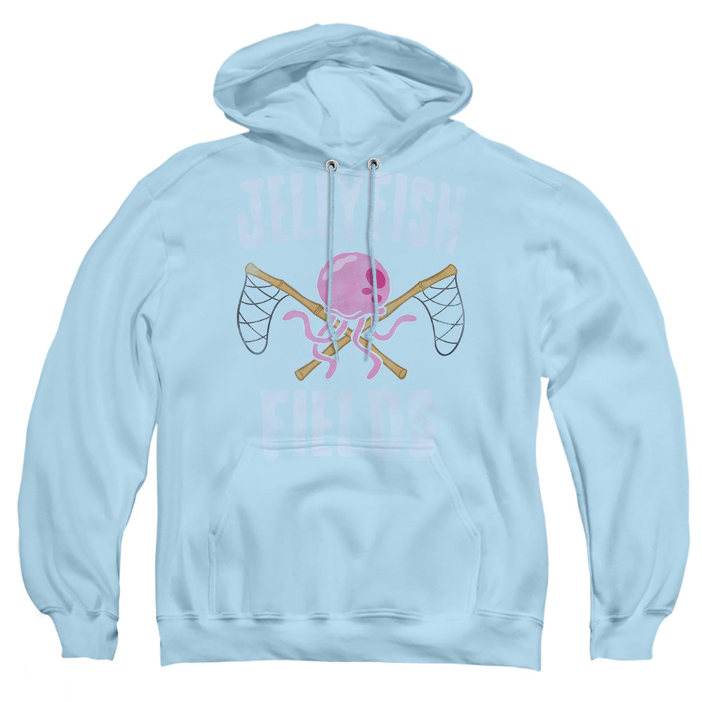 Spongebob Jellyfish Fields Mens Hoodie Light Blue