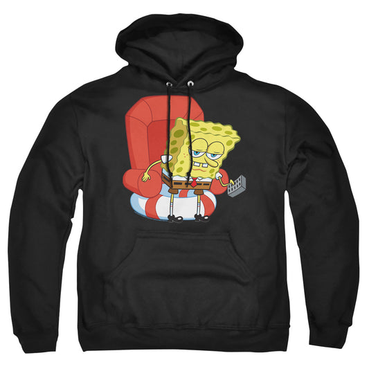 Spongebob Head Out Meme Mens Hoodie Black