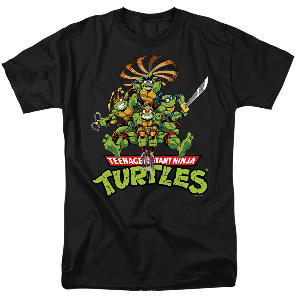 Teenage Mutant Ninja Turtles Manga Turtles Mens T Shirt Black