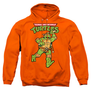 Tmnt Retro Mikey Mens Hoodie Orange