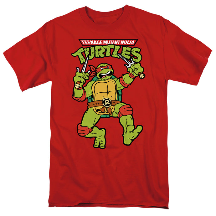 Teenage Mutant Ninja Turtles Retro Raph Mens T Shirt Red