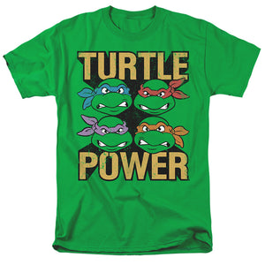 Teenage Mutant Ninja Turtles Turtle Power Mens T Shirt Kelly Green