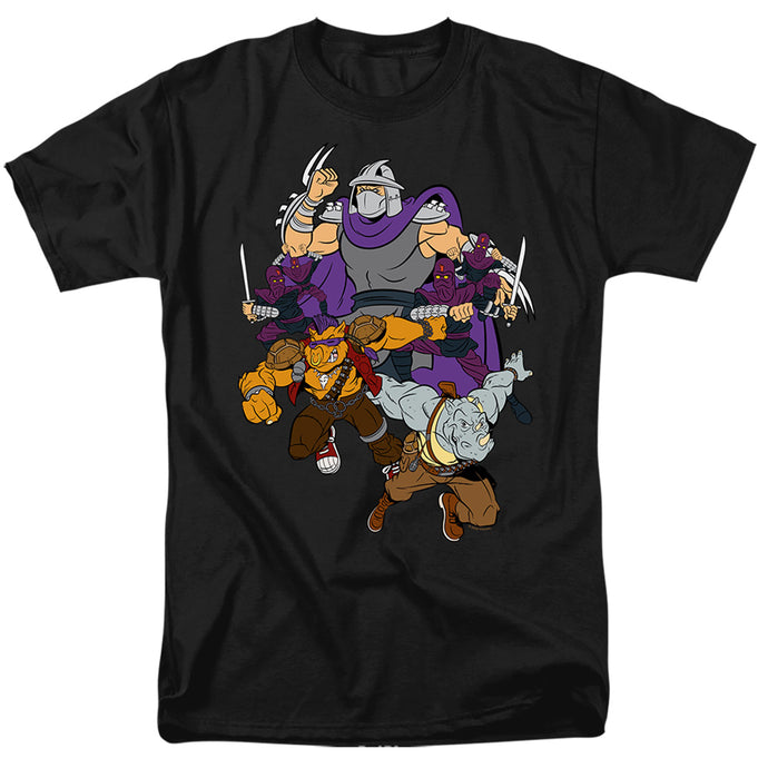 Teenage Mutant Ninja Turtles Shredder And Foot Clan Mens T Shirt Black