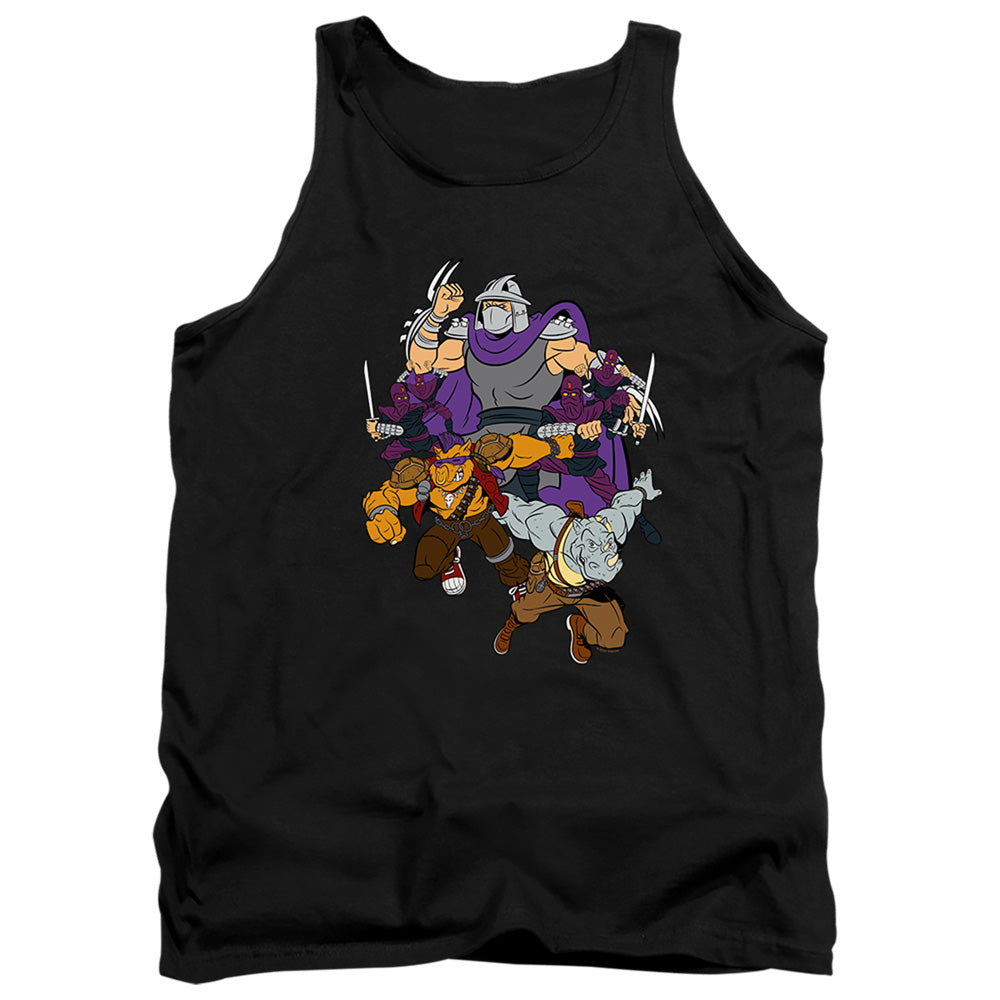 Teenage Mutant Ninja Turtles Shredder And Foot Clan Mens Tank Top Shirt Black