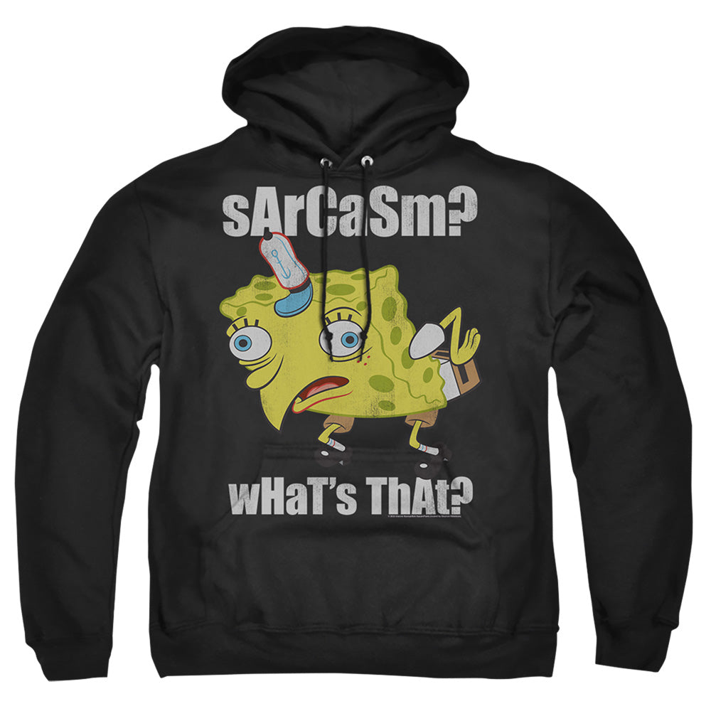 Spongebob Sarcasm Meme Mens Hoodie Black