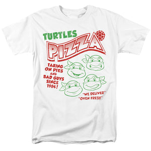 Teenage Mutant Ninja Turtles Turtles Pizza Mens T Shirt White