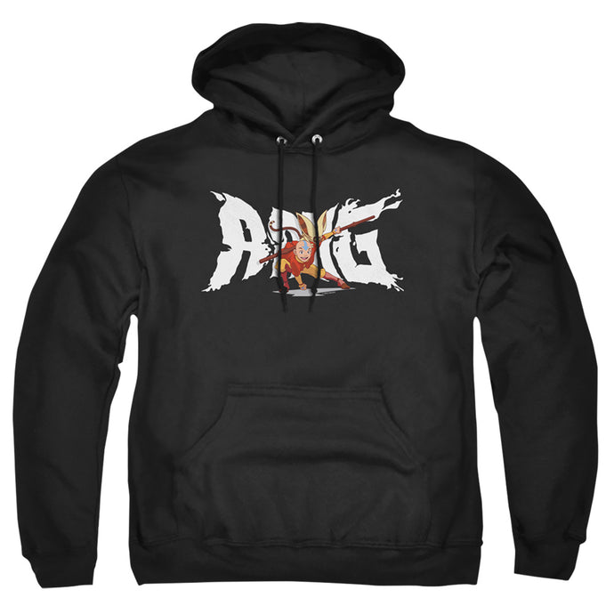 Avatar The Last Airbender Aang And Momo Mens Hoodie Black