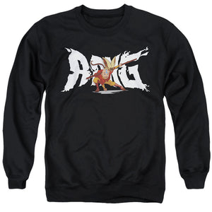 Avatar The Last Airbender Aang And Momo Mens Crewneck Sweatshirt Black