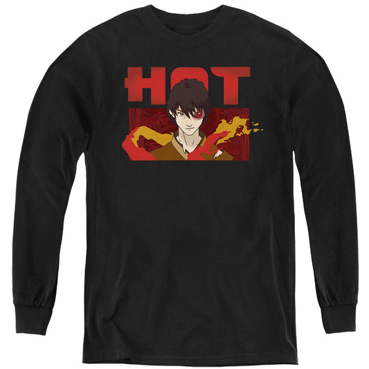 Avatar The Last Airbender Hot Zuko Long Sleeve Kids Youth T Shirt Black Officially Licensed